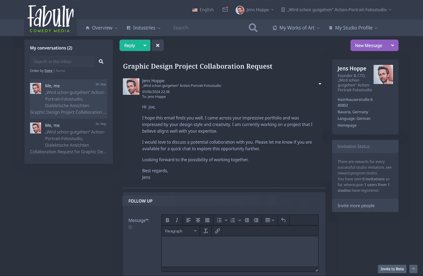 Conversation History  - image